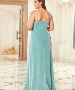 Ever-Pretty US Spaghetti Strap Front Slit Plus Size Evening Dress SHOP BY OCCASION