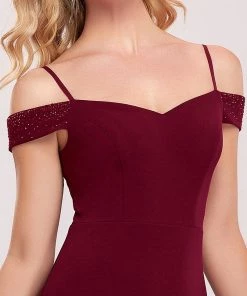 Ever-Pretty US Mermaid Cold Shoulder Sequin Bodycon Evening Dress SHOP BY OCCASION