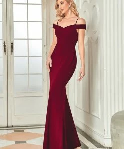 Ever-Pretty US Mermaid Cold Shoulder Sequin Bodycon Evening Dress SHOP BY OCCASION