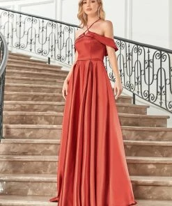 Ever-Pretty US Stylish Floor-Length Off Shoulder Halter Evening Dress SHOP BY OCCASION