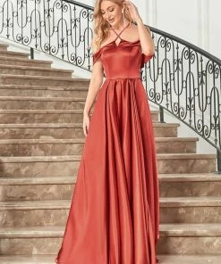 Ever-Pretty US Stylish Floor-Length Off Shoulder Halter Evening Dress SHOP BY OCCASION
