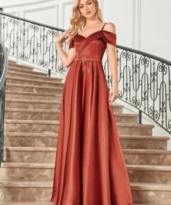 Ever-Pretty US Jeweled Belt Sweetheart Off-Shoulder A-Line Evening Dress SHOP BY OCCASION