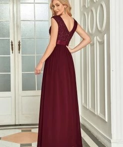 Ever-Pretty US Round Neck Short Sleeve Sequin A-Line Evening Dress Evening Dresses & Gowns