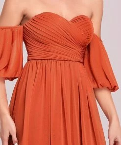 Ever-Pretty US Sequin A-Line Off-Shoulder Puffed Sleeve Ruched Evening Dress 9 Ever-Pretty US Sequin A-Line Off-Shoulder Puffed Sleeve Ruched Evening Dress