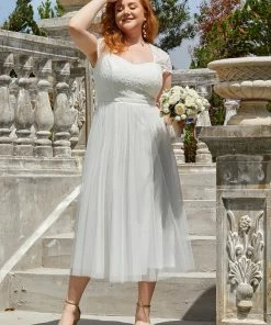 Ever-Pretty US Elegant Ordinary Shoulder Square Neckline Pattern Evening Dress