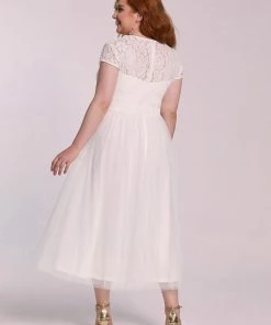 Ever-Pretty US Elegant Ordinary Shoulder Square Neckline Pattern Evening Dress