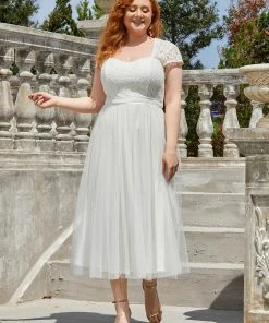 Ever-Pretty US Elegant Ordinary Shoulder Square Neckline Pattern Evening Dress