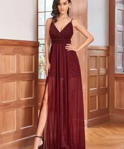 Ever-Pretty US Spaghetti Strap 2 In 1 Sheer Evening Dress SHOP BY OCCASION