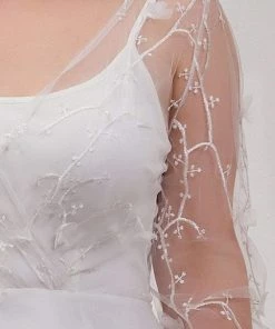 Ever-Pretty US Plus-size Sheer Bodice Long Sleeves Causal Wedding Dress SHOP BY STYLE