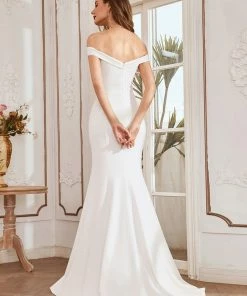 Ever-Pretty US Off The Shoulder Mermaid Corset Eloping Dress For Wedding