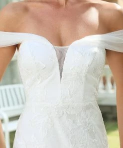 Ever-Pretty US Floral Lace Off-Shoulder Fit And Flare Wedding Dress Summer Dresses 2022 12 Ever-Pretty US Floral Lace Off-Shoulder Fit And Flare Wedding Dress Summer Dresses 2022