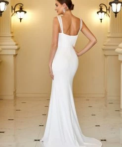 Ever-Pretty US Sleeveless Sweetheart Bodycon Fishtail Wedding Dress