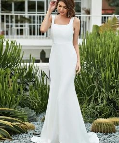 Ever-Pretty US Elegant Sleeveless Bodycon Sheath Simple Wedding Dress Summer Dresses 2022 12 Ever-Pretty US Elegant Sleeveless Bodycon Sheath Simple Wedding Dress Summer Dresses 2022