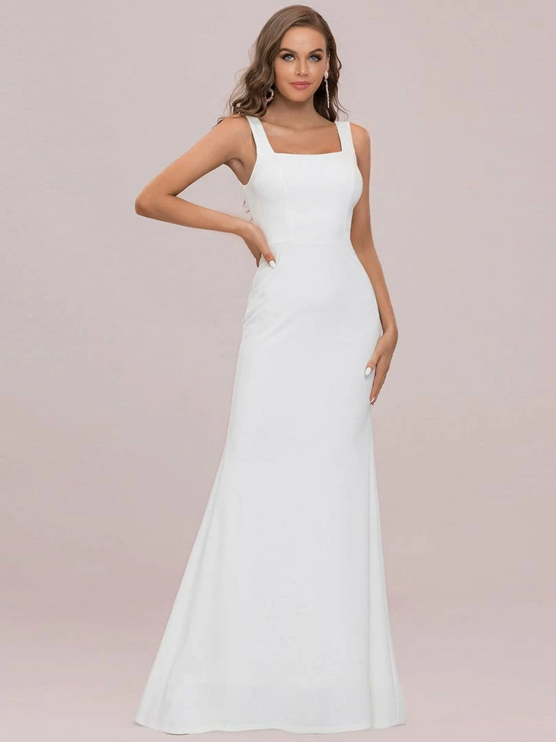 Ever-Pretty US Elegant Sleeveless Bodycon Sheath Simple Wedding Dress Summer Dresses 2022 6 Ever-Pretty US Elegant Sleeveless Bodycon Sheath Simple Wedding Dress Summer Dresses 2022