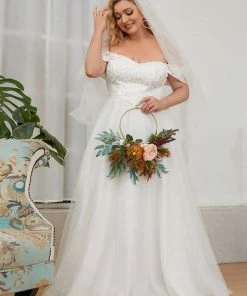 Ever-Pretty US Summer Dresses 2022 Plus Size Off-Shoulder Vintage Lace A-Line Wedding Dress 10 Ever-Pretty US Summer Dresses 2022 Plus Size Off-Shoulder Vintage Lace A-Line Wedding Dress