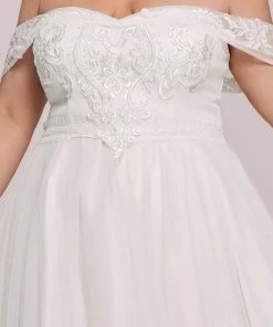 Ever-Pretty US Summer Dresses 2022 Plus Size Off-Shoulder Vintage Lace A-Line Wedding Dress 8 Ever-Pretty US Summer Dresses 2022 Plus Size Off-Shoulder Vintage Lace A-Line Wedding Dress
