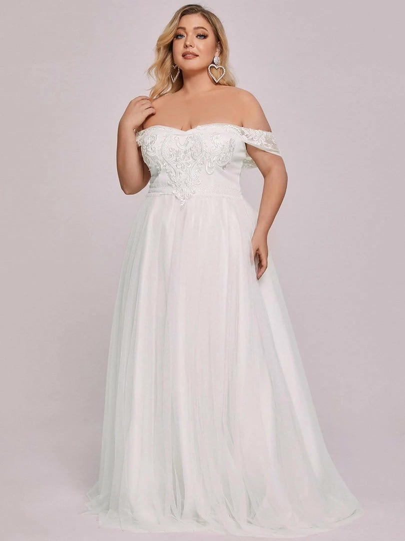 Ever-Pretty US Summer Dresses 2022 Plus Size Off-Shoulder Vintage Lace A-Line Wedding Dress 6 Ever-Pretty US Summer Dresses 2022 Plus Size Off-Shoulder Vintage Lace A-Line Wedding Dress