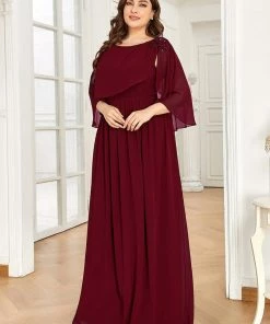 Ever-Pretty US Sequin Applique Chiffon Cape A-Line Mother Of The Bride Dress Summer Dresses 2022 12 Ever-Pretty US Sequin Applique Chiffon Cape A-Line Mother Of The Bride Dress Summer Dresses 2022