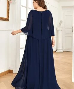 Ever-Pretty US Sequin Applique Chiffon Cape A-Line Mother Of The Bride Dress Summer Dresses 2022 15 Ever-Pretty US Sequin Applique Chiffon Cape A-Line Mother Of The Bride Dress Summer Dresses 2022