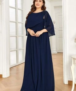 Ever-Pretty US Sequin Applique Chiffon Cape A-Line Mother Of The Bride Dress Summer Dresses 2022 16 Ever-Pretty US Sequin Applique Chiffon Cape A-Line Mother Of The Bride Dress Summer Dresses 2022