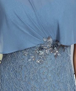 Ever-Pretty US Lace Fishtail Chiffon Coverup Mother Of The Bride Dress