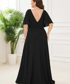 Ever-Pretty US Plus Size Chiffon Empire Waist Mother Of The Bride Dress Summer Dresses 2022