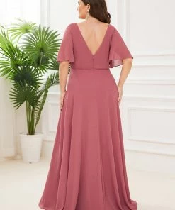 Ever-Pretty US Plus Size Chiffon Empire Waist Mother Of The Bride Dress Summer Dresses 2022