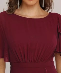 Ever-Pretty US Ruffled Sleeve A-line Front Slit Mother Dress SHOP BY OCCASION