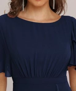 Ever-Pretty US Ruffled Sleeve A-line Front Slit Mother Dress SHOP BY OCCASION