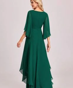 Ever-Pretty US Elegant V-Neck Ruffle Sleeve Mother Of The Bride Dress