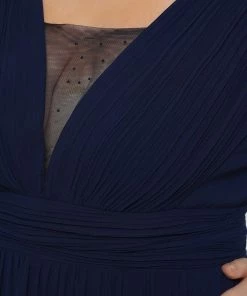 Ever-Pretty US Plus Size A-Line Pleated Long Sleeve Mother Of The Bride Dress