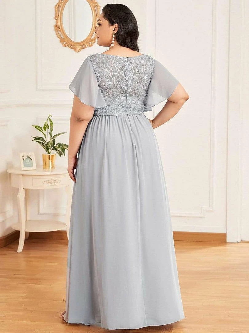 Ever-Pretty US SHOP BY STYLE Elegant V-Neck Floor Length Lace Mother Of The Bride Dress 4 Ever-Pretty US SHOP BY STYLE Elegant V-Neck Floor Length Lace Mother Of The Bride Dress