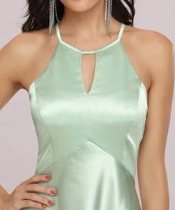 Ever-Pretty US Summer Dresses 2022 Custom Size Satin Halter Open Back High Low Prom Dress 11 Ever-Pretty US Summer Dresses 2022 Custom Size Satin Halter Open Back High Low Prom Dress