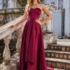 Ever-Pretty US Summer Dresses 2022 Custom Size Sweetheart Strapless Prom Dress With Asymmetrical Hem