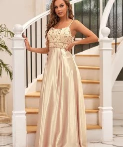 Ever-Pretty US Spaghetti Strap A-Line Floral Prom Dress SHOP BY OCCASION