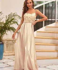 Ever-Pretty US Spaghetti Strap A-Line Floral Prom Dress SHOP BY OCCASION