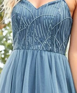 Ever-Pretty US Scintillating Paillette Design Asymmetrical Hem Short Prom Dress Prom Dresses