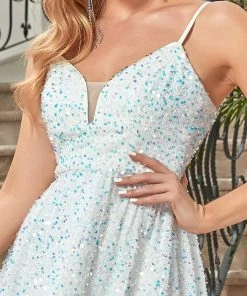 Ever-Pretty US Prom Dresses Illusion V-Neck Spaghetti Strap Circle Skirt Prom Dress 7 Ever-Pretty US Prom Dresses Illusion V-Neck Spaghetti Strap Circle Skirt Prom Dress