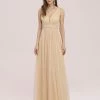 Ever-Pretty US SHOP BY OCCASION Fancy Sleeveless Beaded Belt Tulle Bridesmaid Dress