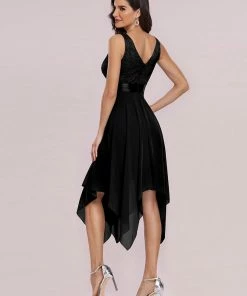 Ever-Pretty US Stunning V Neck Lace & Chiffon Prom Dress For Women SHOP BY OCCASION 79 Ever-Pretty US Stunning V Neck Lace & Chiffon Prom Dress For Women SHOP BY OCCASION