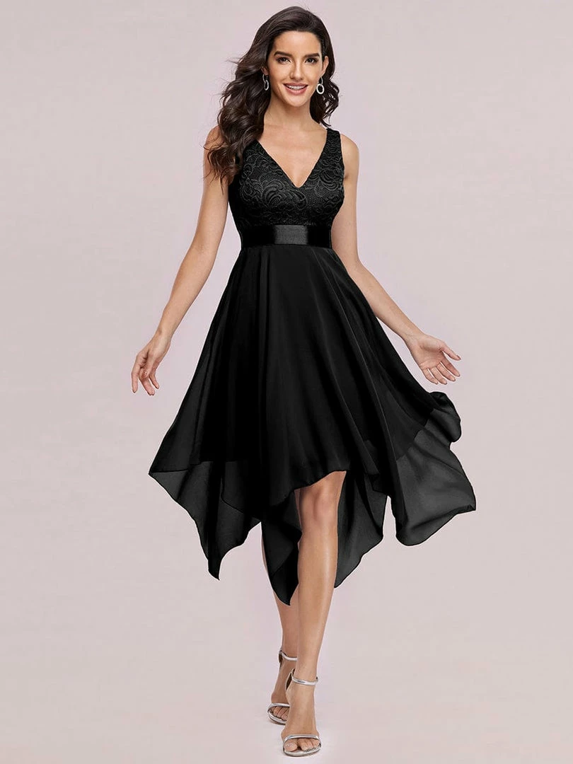 Ever-Pretty US Stunning V Neck Lace & Chiffon Prom Dress For Women SHOP BY OCCASION 34 Ever-Pretty US Stunning V Neck Lace & Chiffon Prom Dress For Women SHOP BY OCCASION