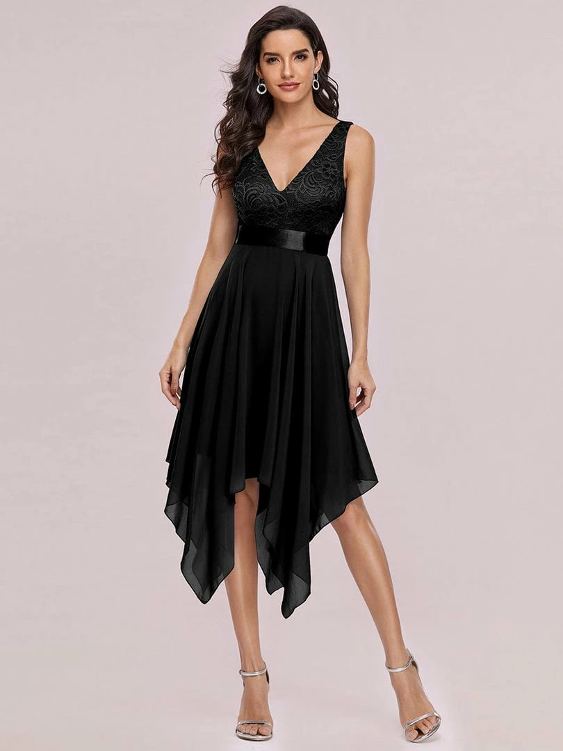 Ever-Pretty US Stunning V Neck Lace & Chiffon Prom Dress For Women SHOP BY OCCASION 31 Ever-Pretty US Stunning V Neck Lace & Chiffon Prom Dress For Women SHOP BY OCCASION