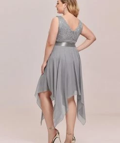 Ever-Pretty US Stunning V Neck Lace & Chiffon Prom Dress For Women SHOP BY OCCASION 74 Ever-Pretty US Stunning V Neck Lace & Chiffon Prom Dress For Women SHOP BY OCCASION