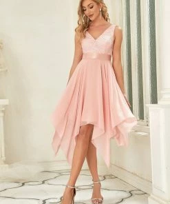 Ever-Pretty US Stunning V Neck Lace & Chiffon Prom Dress For Women SHOP BY OCCASION 91 Ever-Pretty US Stunning V Neck Lace & Chiffon Prom Dress For Women SHOP BY OCCASION