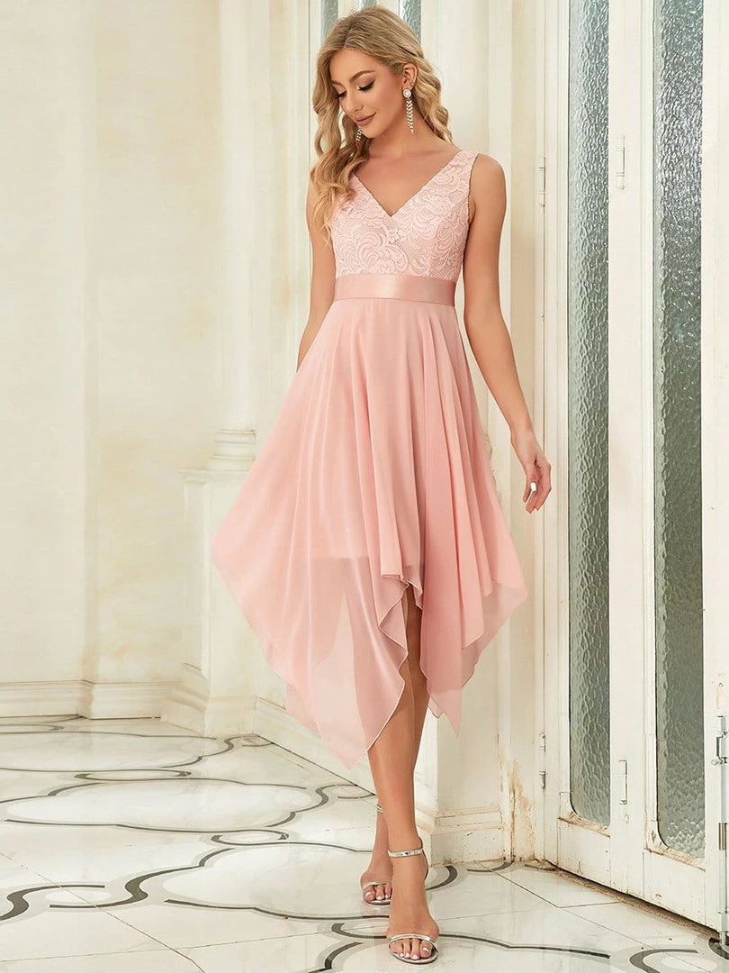 Ever-Pretty US Stunning V Neck Lace & Chiffon Prom Dress For Women SHOP BY OCCASION 41 Ever-Pretty US Stunning V Neck Lace & Chiffon Prom Dress For Women SHOP BY OCCASION