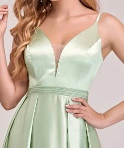 Ever-Pretty US Summer Dresses 2022 Custom Size Deep V Neck Satin Spaghetti Straps Prom Dresses 7 Ever-Pretty US Summer Dresses 2022 Custom Size Deep V Neck Satin Spaghetti Straps Prom Dresses