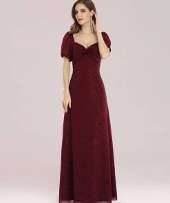 Ever-Pretty US SHOP BY OCCASION Simple Sheath Sweetheart Neck Floor Length Bridesmaid Dress