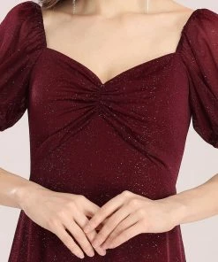 Ever-Pretty US SHOP BY OCCASION Simple Sheath Sweetheart Neck Floor Length Bridesmaid Dress