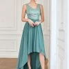 Ever-Pretty US SHOP BY OCCASION Sexy High-Low Maxi Chiffon Evening Dresses With Sequin