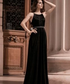 Ever-Pretty US Elegant Round Neck Sleeveless Maxi Evening Dress For Party